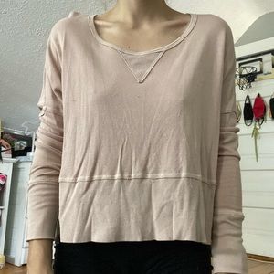 pink waffle top